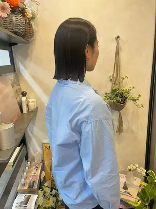 ショート レイヤー/暖色/ 髪質改善/永礼芳果のヘアスタイル