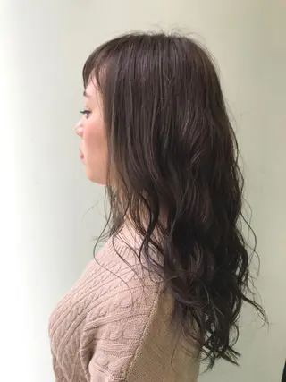 ロング カラー パーマ diarスタイリスト 山田のヘアスタイル