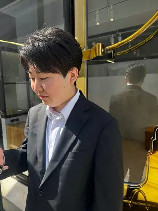 ショート パーマ メンズ メンズNO.1口コミ 高評価🟡三澤拓海✅のヘアスタイル