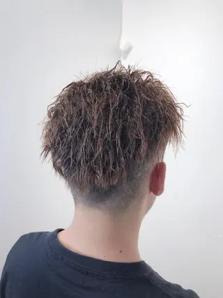 ショート パーマ メンズ 田中 アキオのヘアスタイル