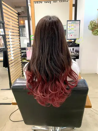 ロング やりすぎないパーマ ニュアンスパーマのヘアスタイル