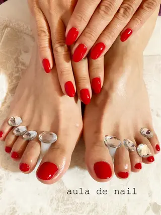 ショート カラー パーマ ヘアアレンジ キッズ ネイル マツエク・マツパ アイブロウ auladenail アウラデネイルのネイルデザイン