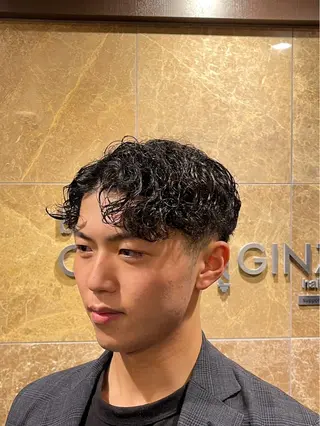 ミディアム 小原沢 彪真のヘアスタイル