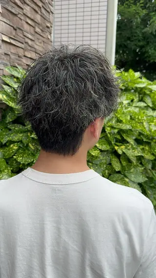 パーマ メンズ ボブ/ショート/ メンズ　チヨノのヘアスタイル