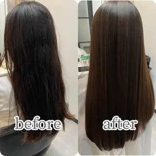 セミロング 髪質改善カラー特化 井上秀樹のヘアスタイル