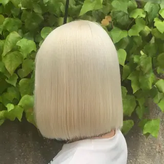 ミディアム カラー サロウィン(SALOWIN)原宿iori店所属・れい🫧 ハイトーン特化のヘアスタイル