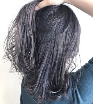 ロング カラー グランジヘア 無造作ヘアHYUGAのヘアスタイル