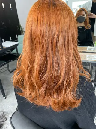 ミディアム カラー パーマ ヘアアレンジ メンズ キッズ ネイル マツエク・マツパ カラー特化サロン Eir心斎橋のヘアスタイル