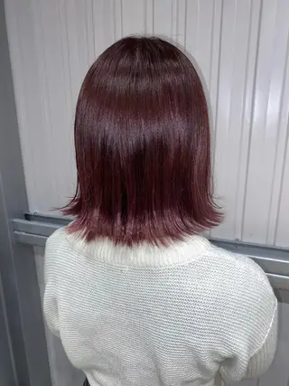 ミディアム カラー アオイ🩵暖色 /まろやかカラーのヘアスタイル