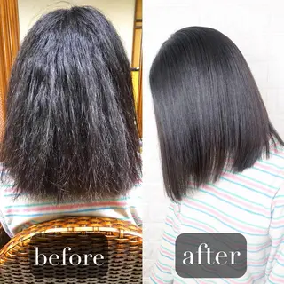 ミディアム 縮毛矯正/髪質改善 主税巧一のヘアスタイル