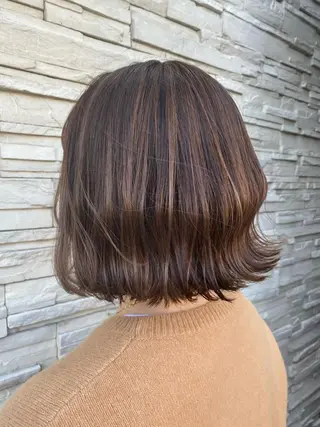 ミディアム カラー 透明感カラーブリーチ 🌼シゲモトアヤ🌼のヘアスタイル