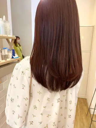 ロング カラー 永田 彩華のヘアスタイル
