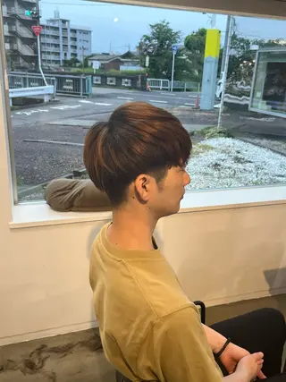 メンズ 本木下朋花/髪質 改善×ダブルカラーのヘアスタイル