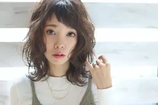 ミディアム カラー 原木 康臣のヘアスタイル