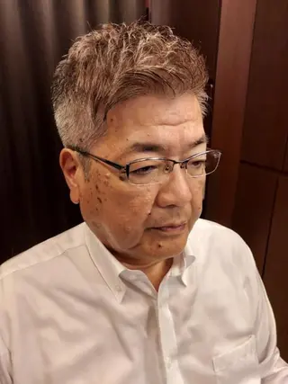 メンズ ショート BARBER 　STAG所属・BARBERSTAG 上拂恭平のヘアスタイル