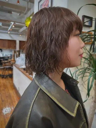 ショート カラー パーマ KAKERU/ボブ/ ショート/パーマ🌱のヘアスタイル