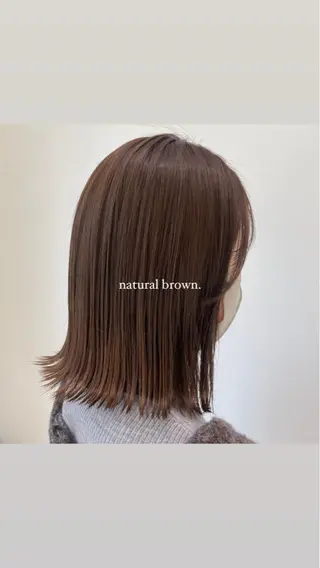 ミディアム カラー recipe 黒木 彩那のヘアスタイル