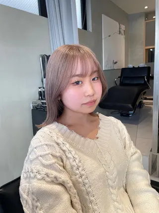 ミディアム カラー ヘアアレンジ 艶髪/レイヤーカット 🐣misakiのヘアスタイル