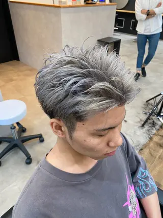 カラー メンズ well高崎上大類店所属・well高崎上大類町 /湯浅泳作のヘアスタイル