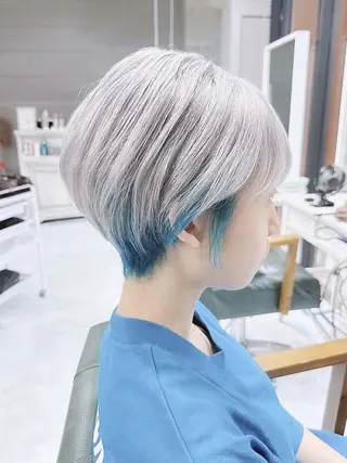 ショート カラー ヘアアレンジ Days 透明感カラーのヘアスタイル