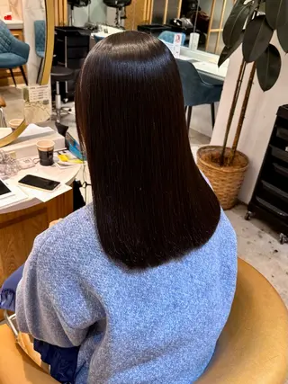 セミロング パーマ 艶髪/縮毛矯正 /髪質改善千田大地のヘアスタイル