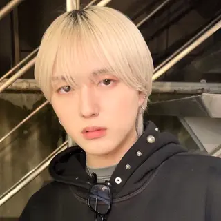 ミディアム カラー メンズ 岡田大志🇰🇷 中/韓メンズヘアのヘアスタイル