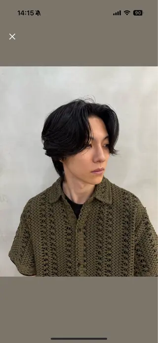 ショート パーマ メンズ nico TOKYO所属・ニュアンスパーマ/ 髪質改善/ワンカラーのヘアスタイル