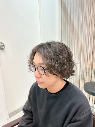 パーマ メンズ 【23時まで営業】 酒井啓佑のヘアスタイル