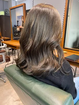 ミディアム GO TODAY SHAiRE SALON 原宿Stella店所属・𓍯柔らかhair 𓍯 yukinoのヘアスタイル