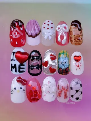 ネイル 3dパーツ/流行り 👧shushu❤️のネイルデザイン