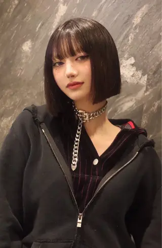 ミディアム レイヤーカット /ハイトーンchaoのヘアスタイル