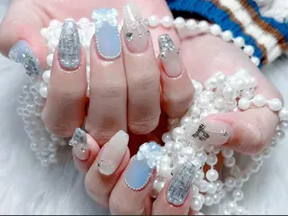 ネイル 🎀彩羽チップ 長さだし専門🎀のネイルデザイン