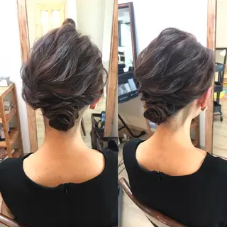 ミディアム ヘアアレンジ ヘアメ/着付け 清水玲歌のヘアスタイル