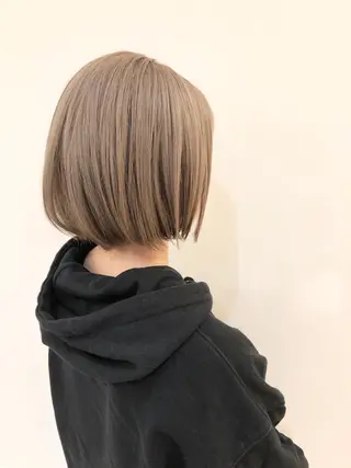 ショート カラー 美髪改善・ストレート 🌿エクステ/カンジのヘアスタイル