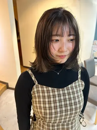 ミディアム 透明感/レイヤー/ 武士るな🌿‬のヘアスタイル