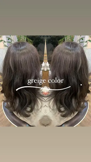 セミロング カラー 🐸鈴木 綾乃🐸のヘアスタイル