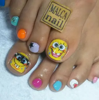 セミロング ヘアアレンジ パーマ ネイル キッズ マツエク・マツパ MALCAnail(マルカネイル)所属・荒木 莉奈のネイルデザイン