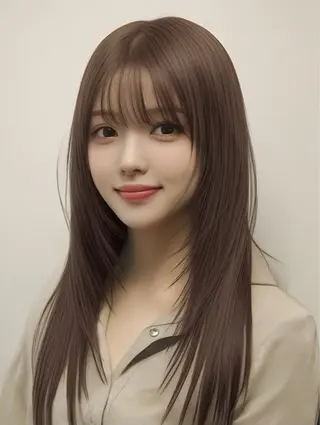 ロング GiseL 梅田【ジゼル】所属・透明感カラー × ハイトーン さきのヘアスタイル