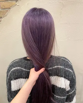 ロング カラー 韓国風🇰🇷レイヤ ーKEI🇰🇷のヘアスタイル