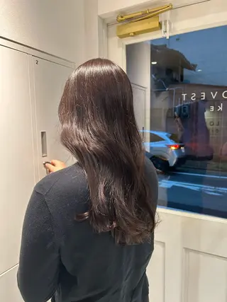 ミディアム カラー LOVEST OIKE所属・LOVEST  井上 亜未/ 暖色のヘアスタイル