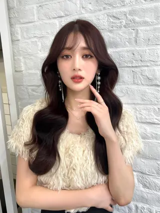 ロング 韓国ヘア♡ 顔まわりカットayaのヘアスタイル