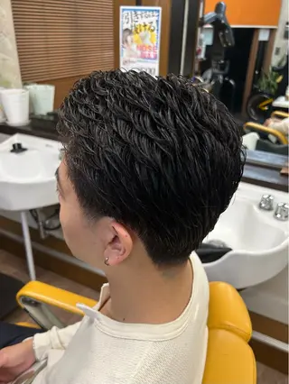 ショート パーマ メンズ 新宿メンズカット✂︎ 能戸蒼生💈のヘアスタイル
