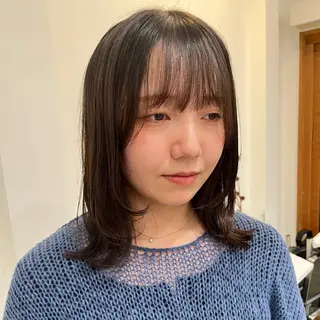 セミロング カラー ヘアアレンジ 無料カットモデル‪✨ ✂️Nanami🌷のヘアスタイル