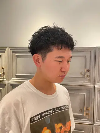 ショート パーマ メンズ vetica所属・フジヤ サイタのヘアスタイル