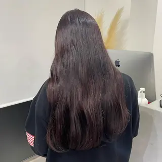 ロング カラー monami 山本華菜のヘアスタイル