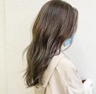 カラー すぎもと さき⚡️ 朝ラク・*パーマのヘアスタイル