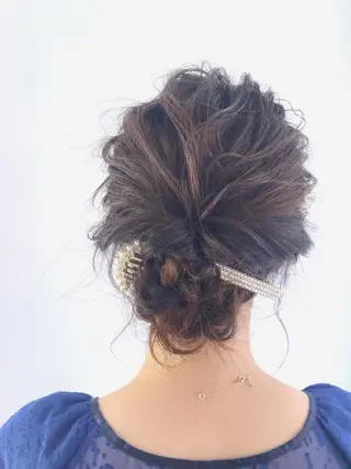 ミディアム カラー ヘアアレンジ GRAND OMOTESANDOのヘアスタイル