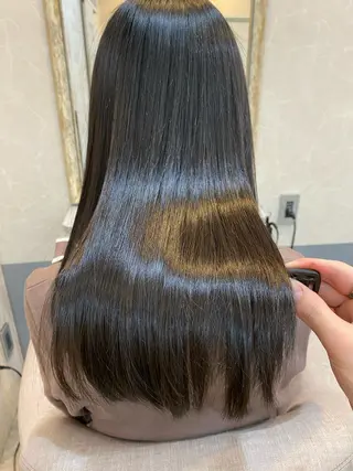 ロング カラー 縮毛矯正・髪質改善 人気No1🩶北島のヘアスタイル