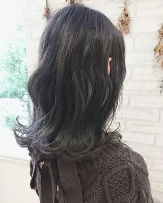 セミロング カラー ＊Cielo＊ 佐藤 幸世のヘアスタイル