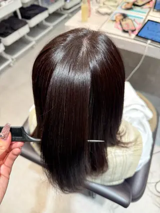 セミロング パーマ 縮毛矯正･カラー/ Meiのヘアスタイル
